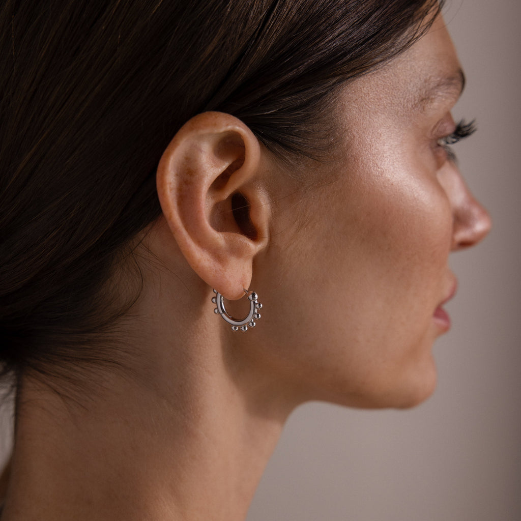 Beaded Hoops