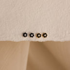 Onyx Flower Studs