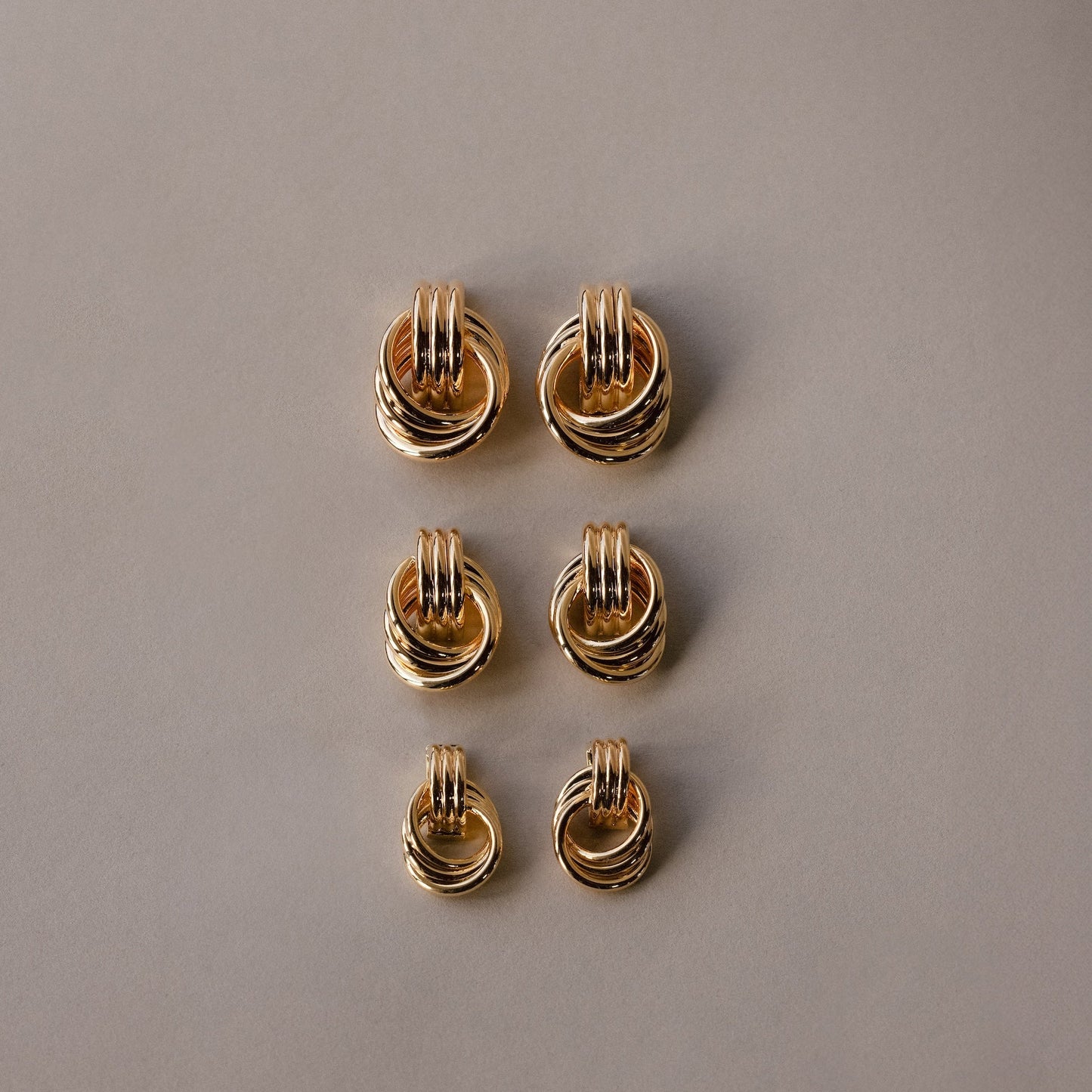 Micro Triple Knot Earrings