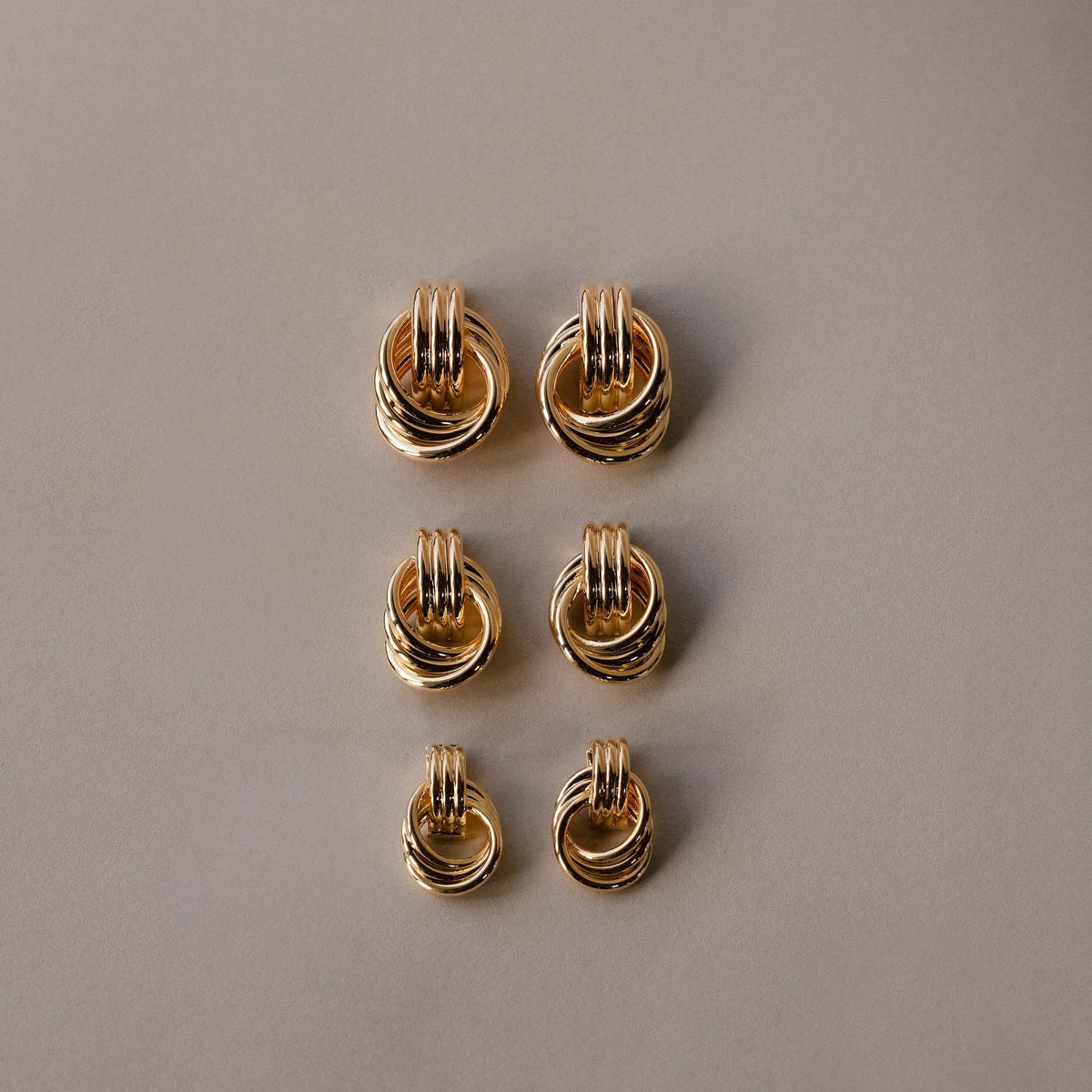 Micro Triple Knot Earrings