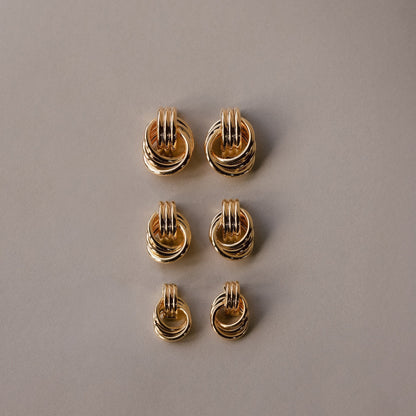 Micro Triple Knot Earrings