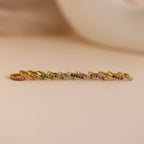Dainty Pave Birthstone Huggies