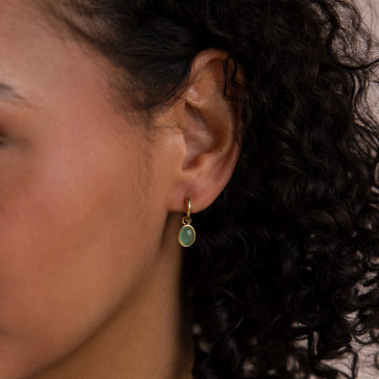 Jade Drop Hoops