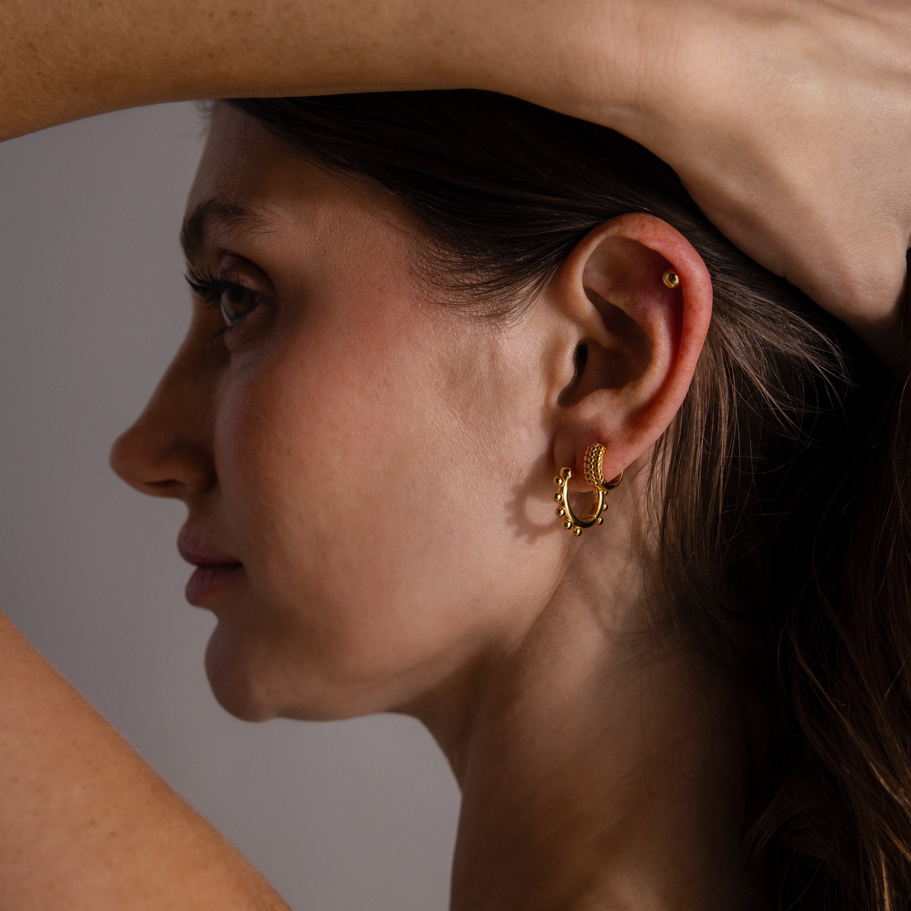 Beaded Hoops