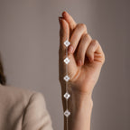 Pearl Clover Letter Bracelet