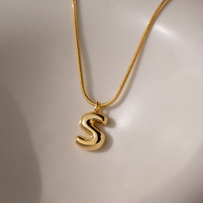 Bubble Letter Necklace