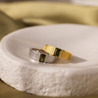 Olive Peridot Signet Ring
