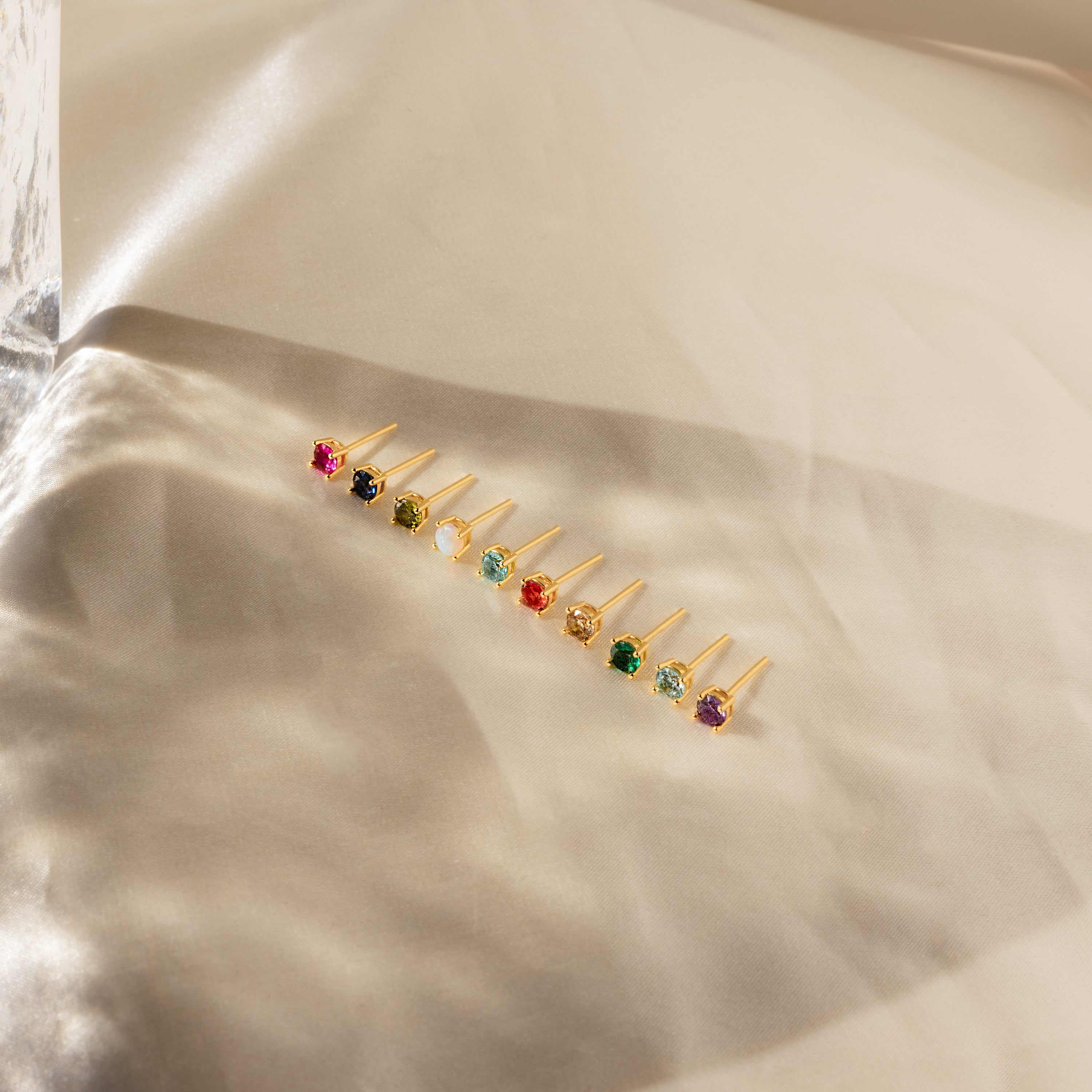 Booker Large Birthstone Studs