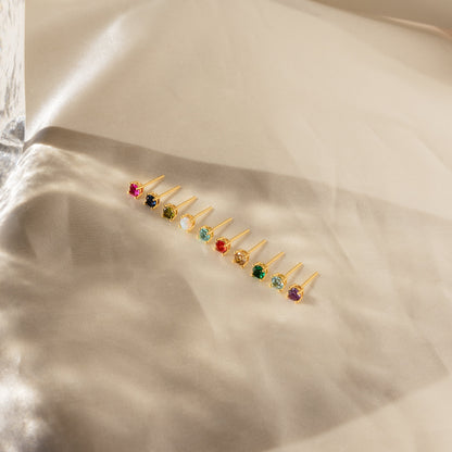 Booker Large Birthstone Studs