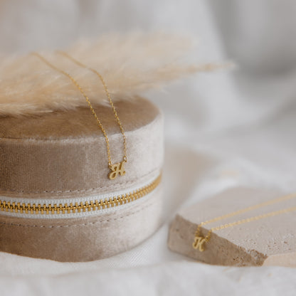 Mellow Dainty Initial Necklace