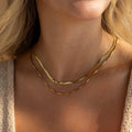 Herringbone Duo Chain Necklace