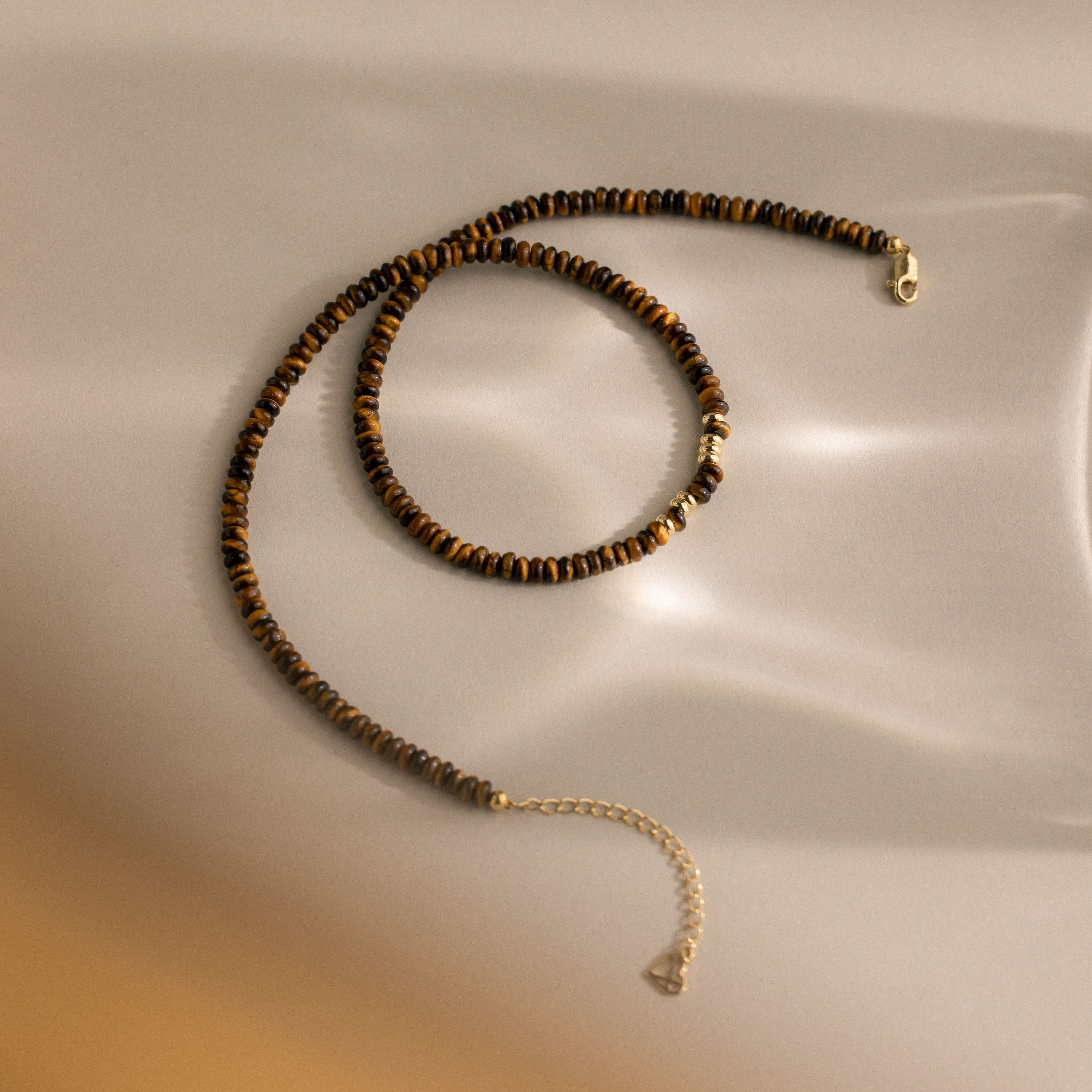 Beaded Tiger's Eye Necklace
