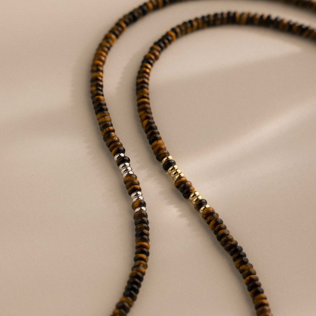 Beaded Tiger's Eye Necklace