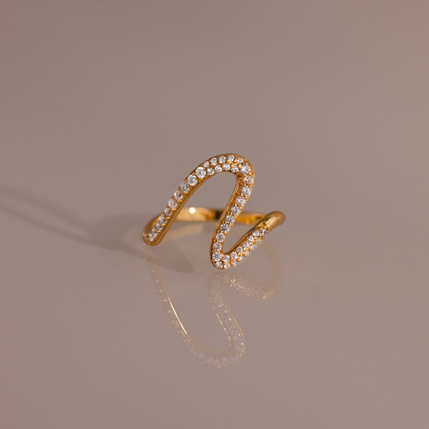 Pave Wave Ring