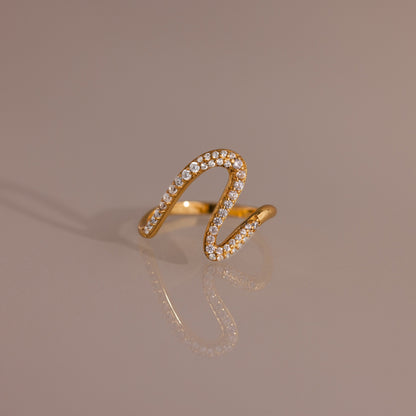 Pave Wave Ring