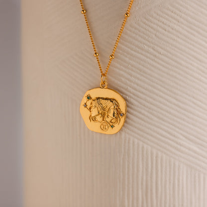 Zodiac Coin Necklace
