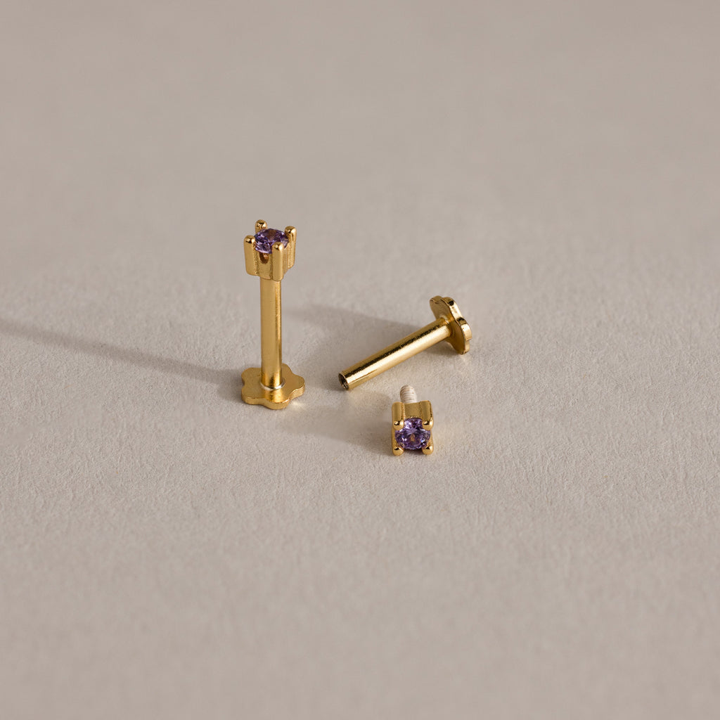 Dainty Birthstone Flatback Studs