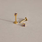 Dainty Birthstone Flatback Studs