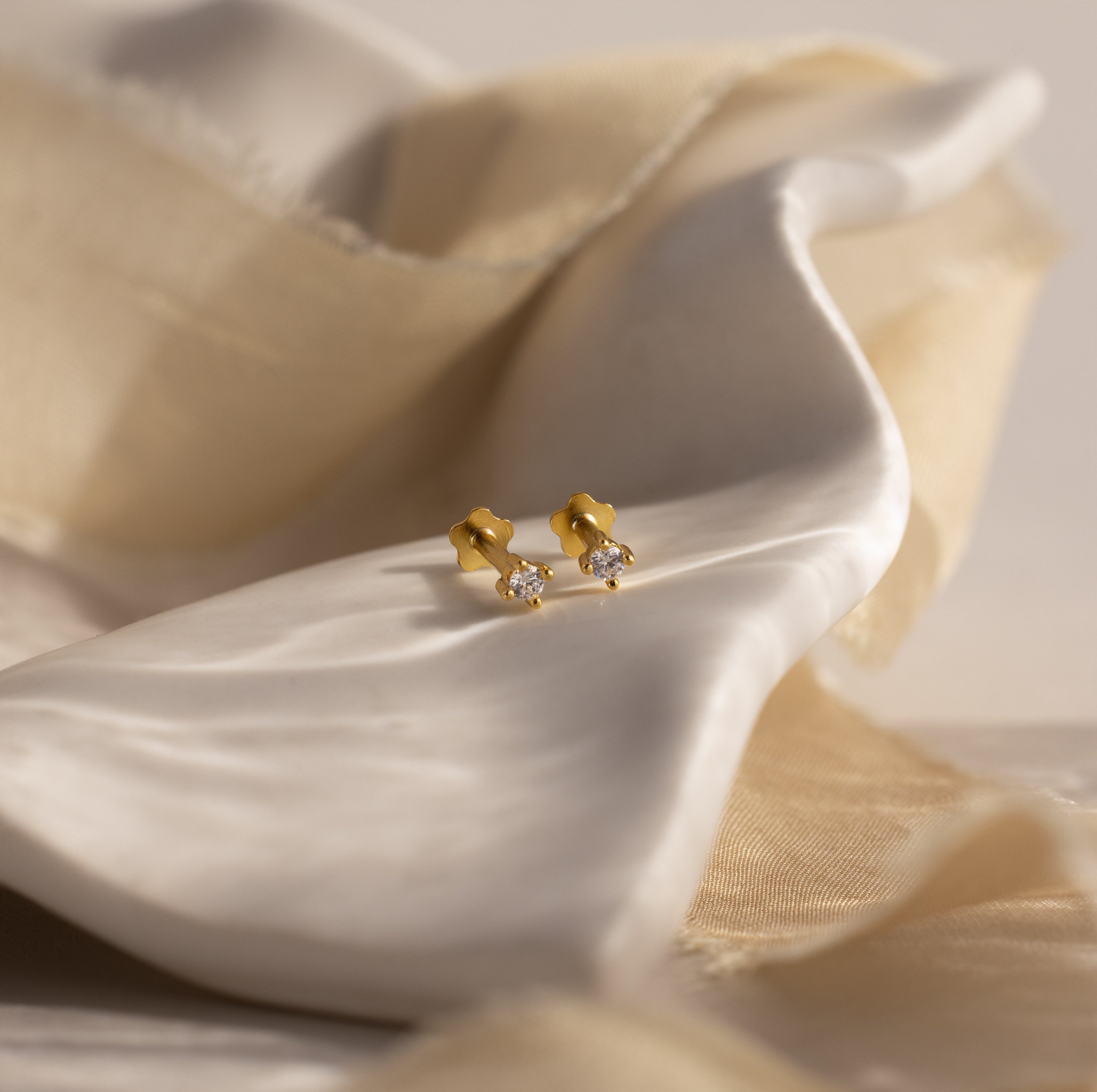 Dainty Birthstone Flatback Studs