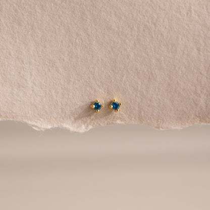 Dainty Birthstone Flatback Studs