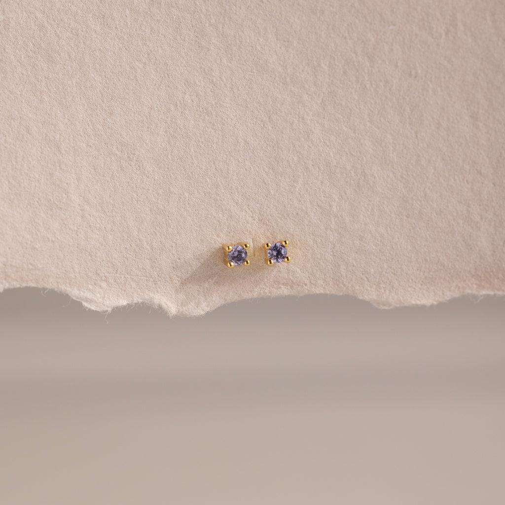 Dainty Birthstone Flatback Studs