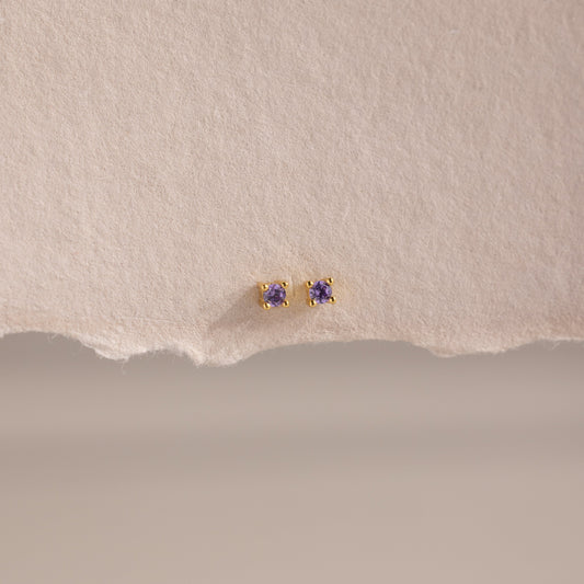 Dainty Birthstone Flatback Studs