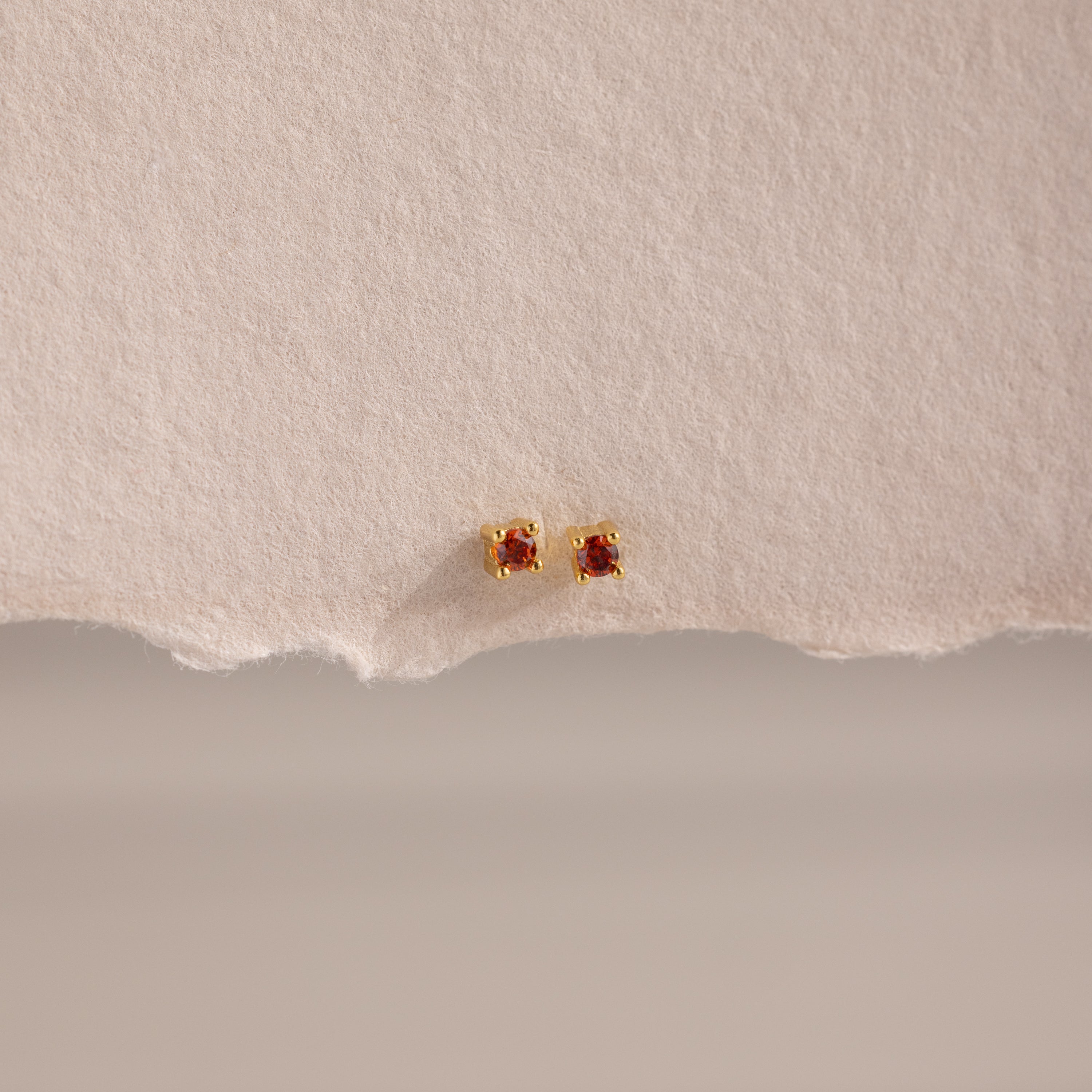 Dainty Birthstone Flatback Studs