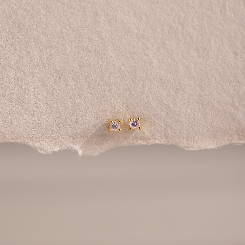 Dainty Birthstone Flatback Studs