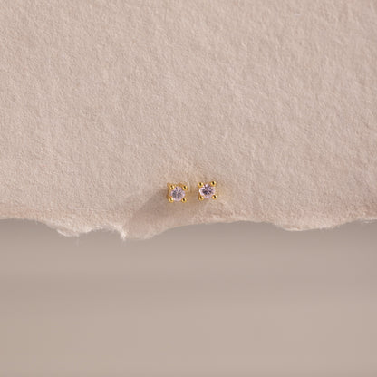 Dainty Birthstone Flatback Studs