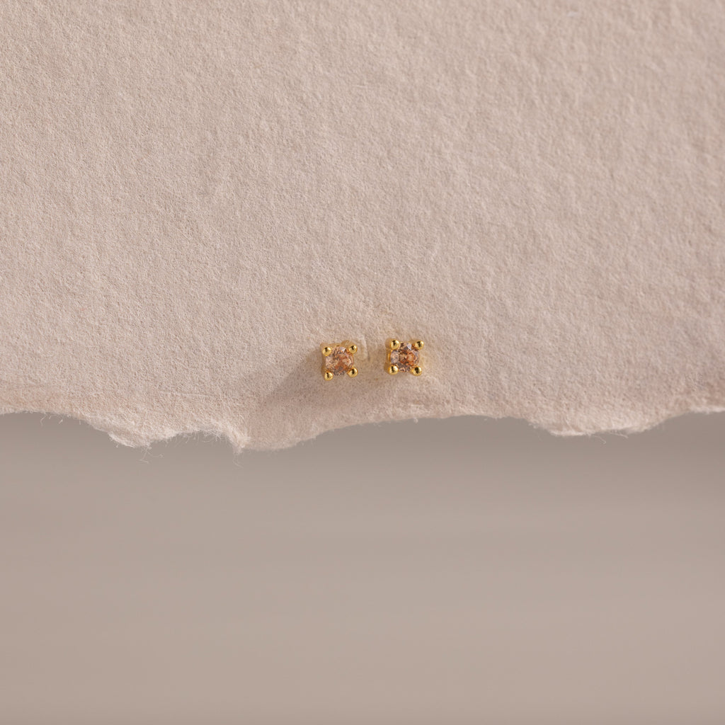 Dainty Birthstone Flatback Studs
