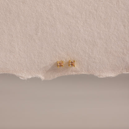 Dainty Birthstone Flatback Studs