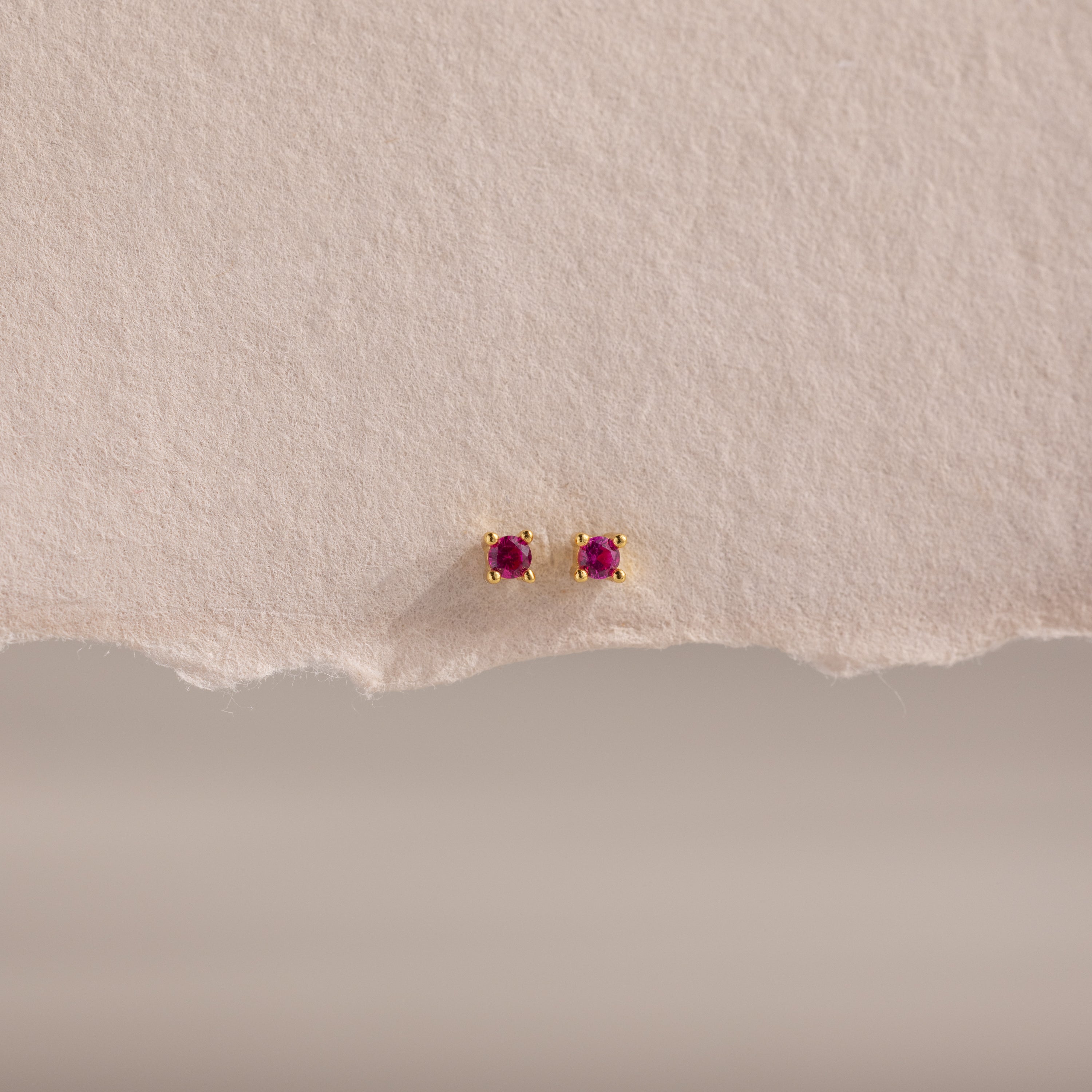 Dainty Birthstone Flatback Studs