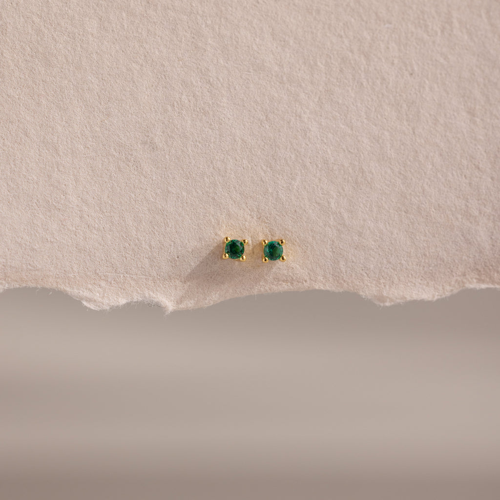 Dainty Birthstone Flatback Studs