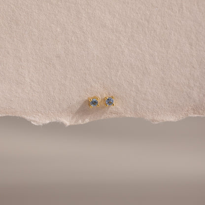 Dainty Birthstone Flatback Studs