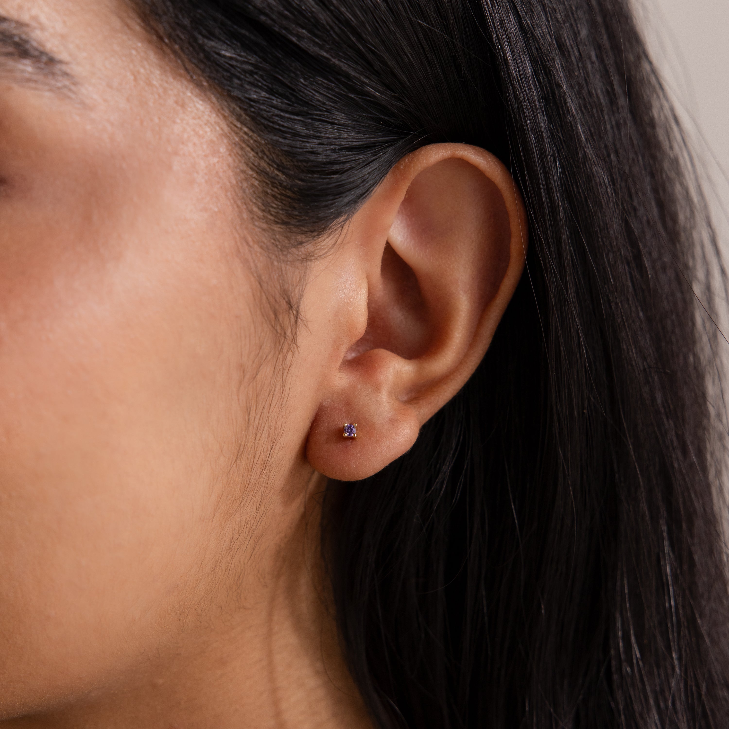 Dainty Birthstone Flatback Studs
