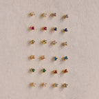Dainty Birthstone Flatback Studs