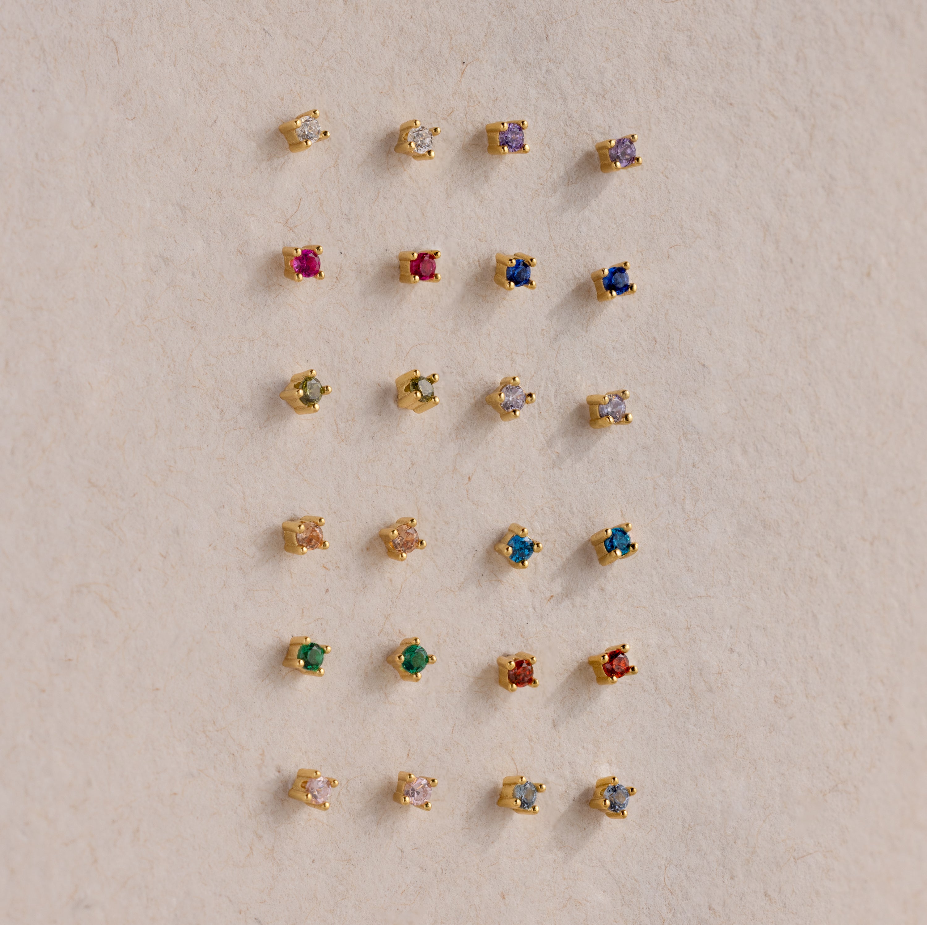 Dainty Birthstone Flatback Studs