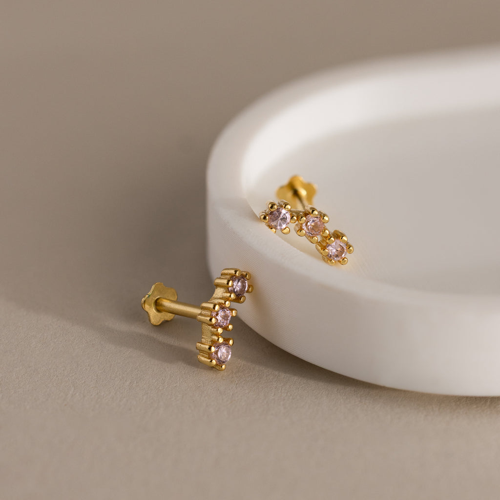 Birthstone Cluster Flatback Studs