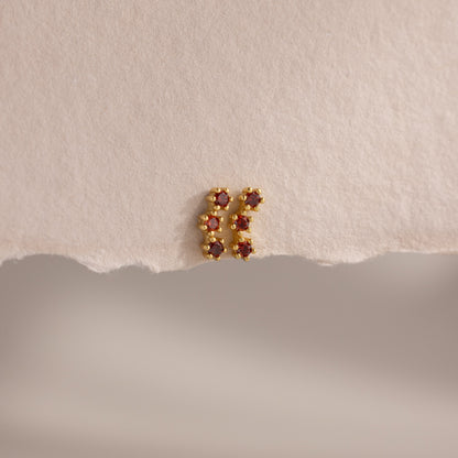 Birthstone Cluster Flatback Studs