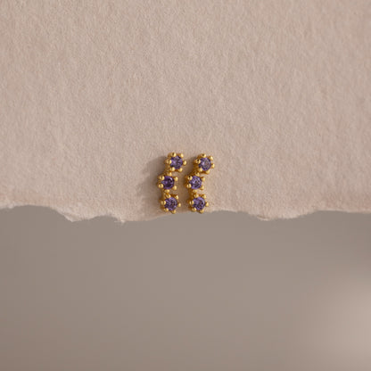 Birthstone Cluster Flatback Studs