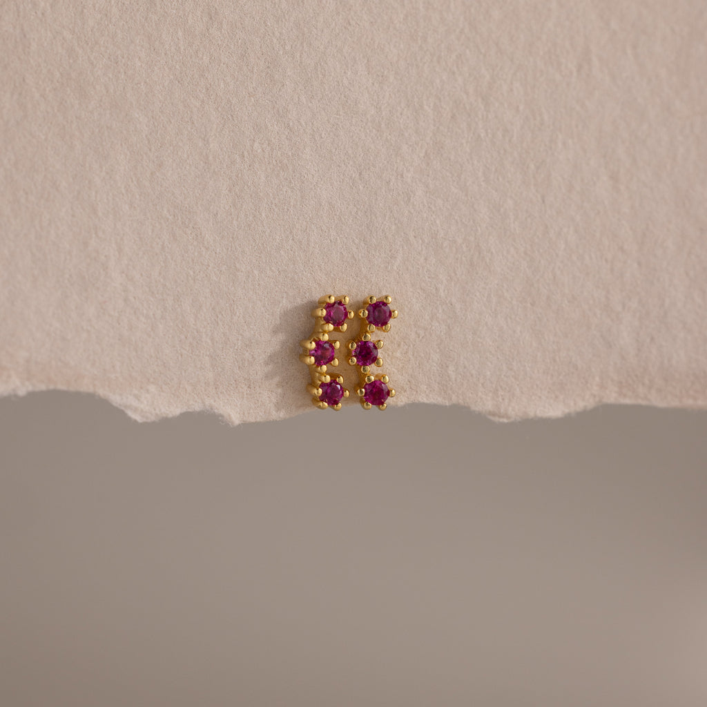 Birthstone Cluster Flatback Studs