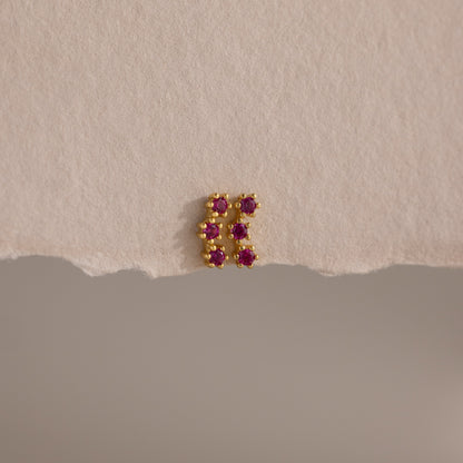 Birthstone Cluster Flatback Studs