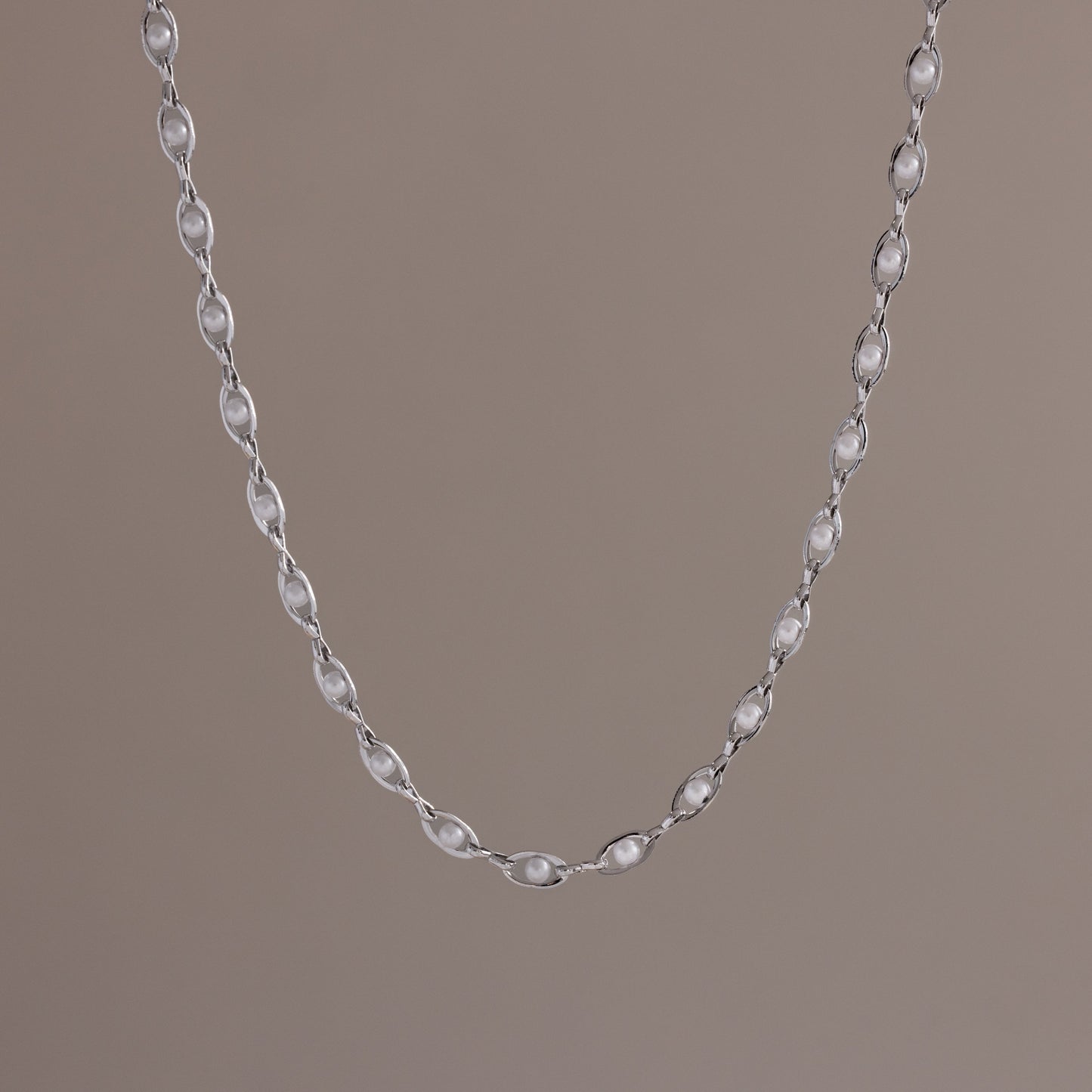 Eternity Pearl Choker Necklace