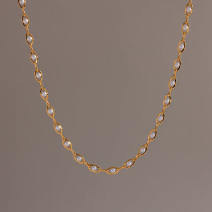 Eternity Pearl Choker Necklace