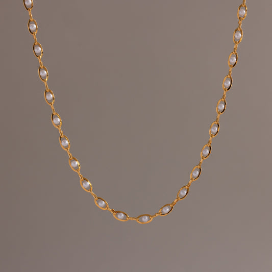 Eternity Pearl Choker Necklace