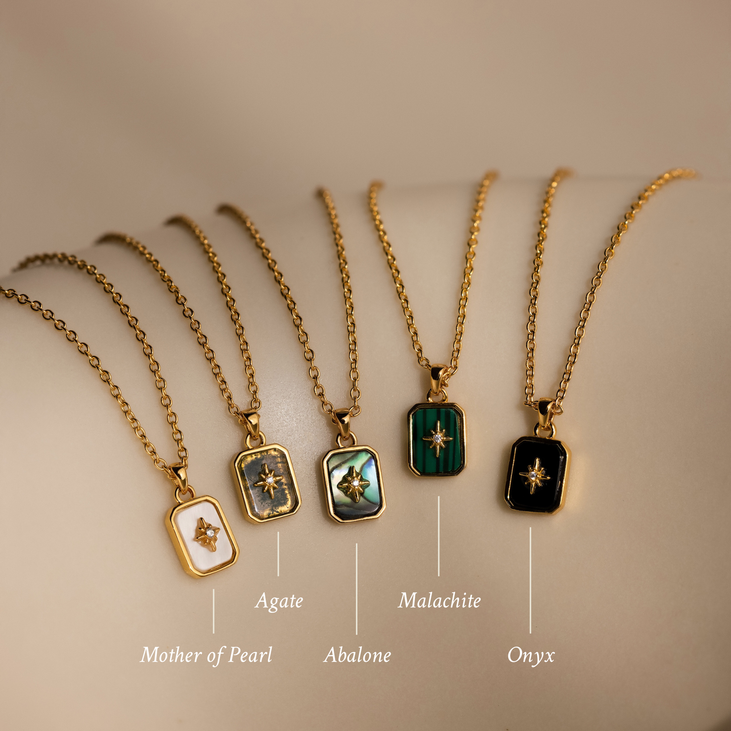 North Star Gemstone Necklace