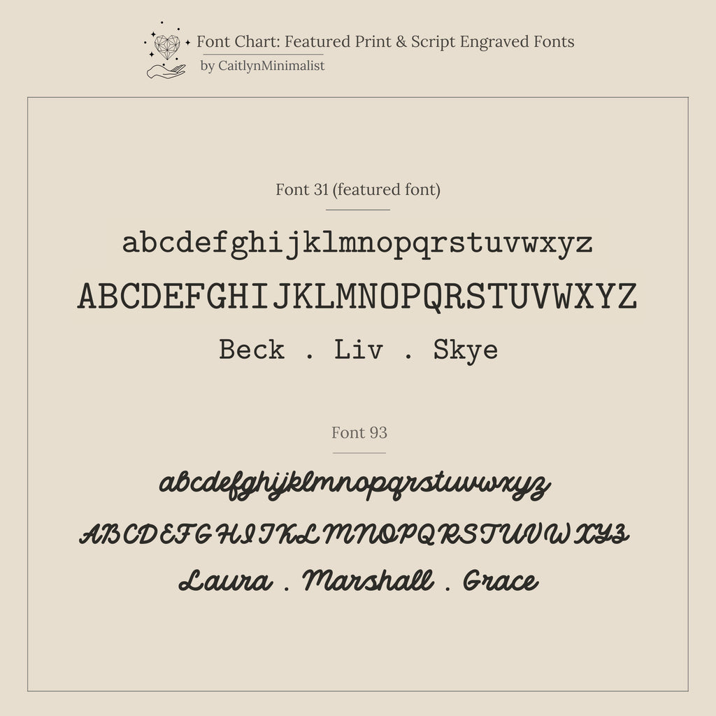 Beaded Multiple Name Ring