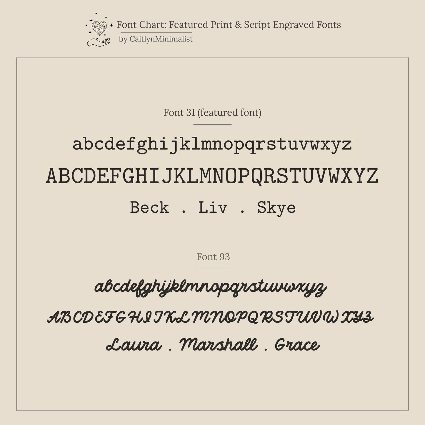 Beaded Multiple Name Ring