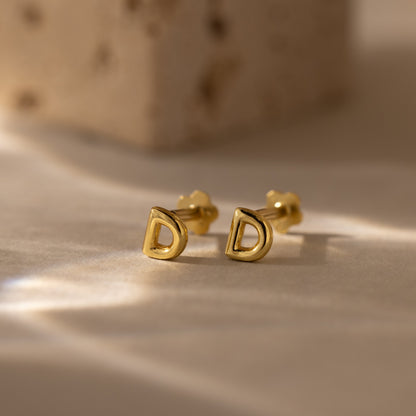 Bubble Initial Flatback Studs