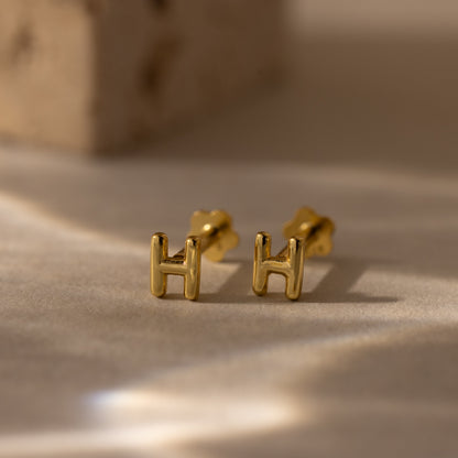 Bubble Initial Flatback Studs